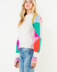 Colorblock Sleeve Sweater