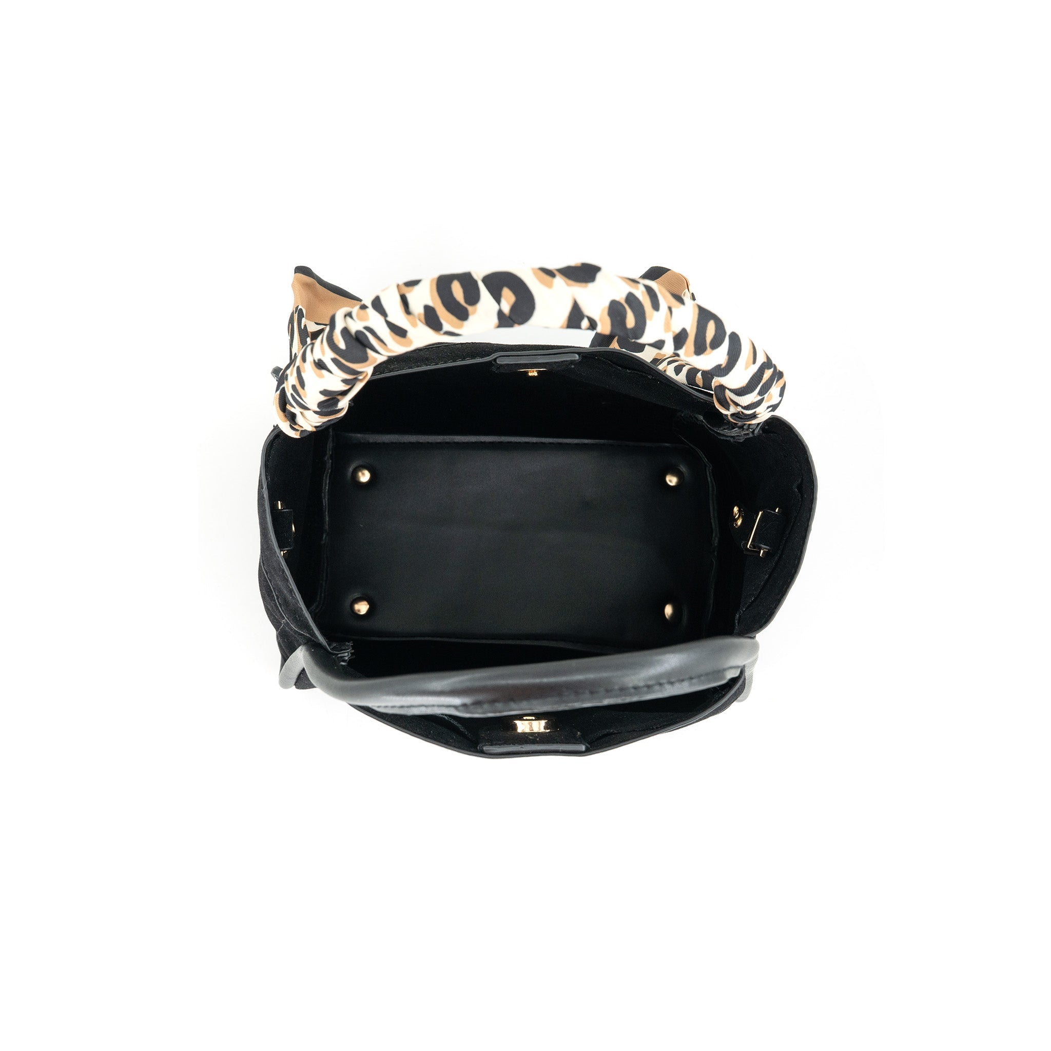 Gianna Bag, Interior Zip Pocket Detail (Black Lining) - BC Bags