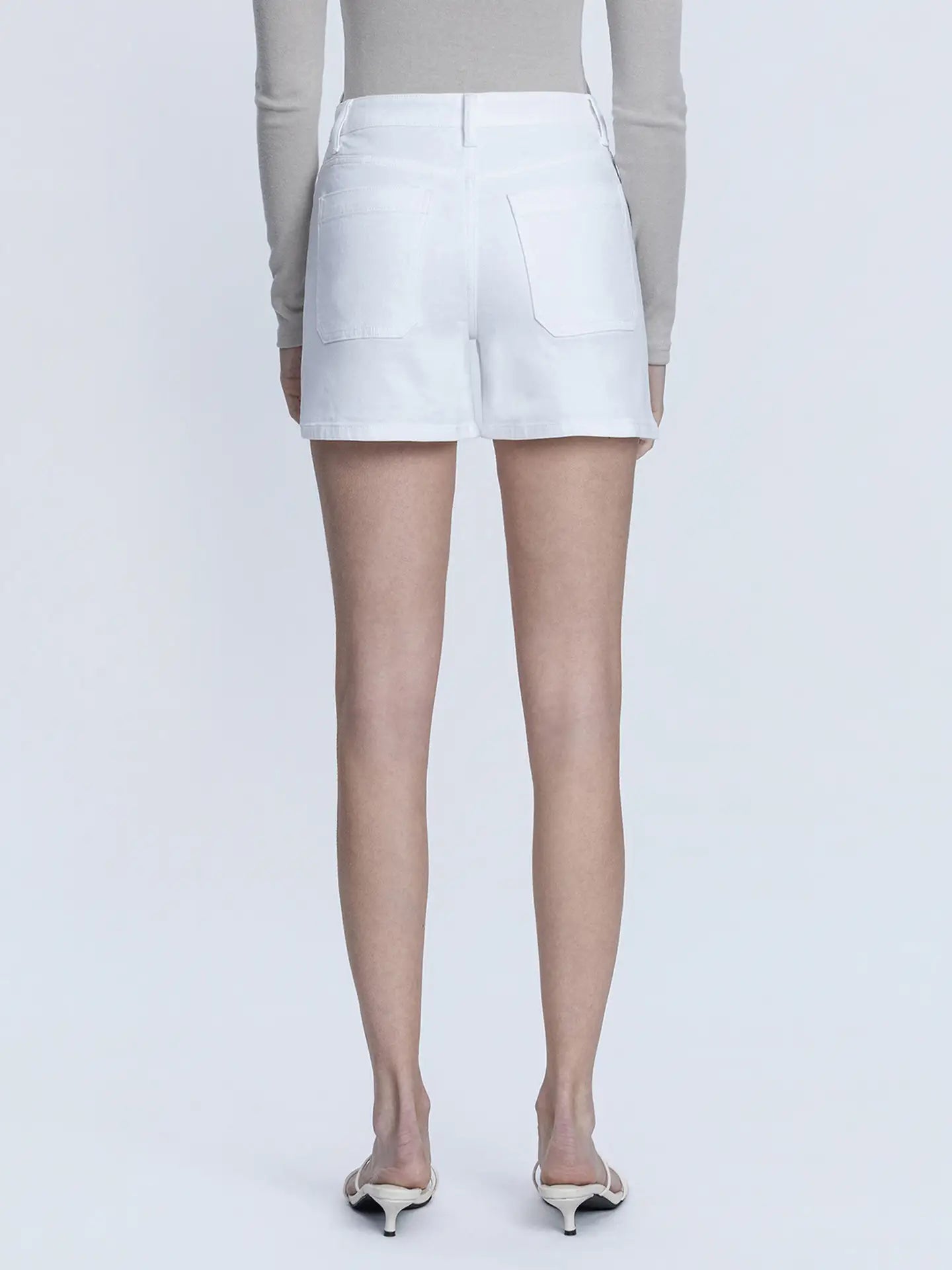 Mom Shorts White - VERVET by FLYING MONKEY