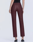 Coated High Rise Slim Straight