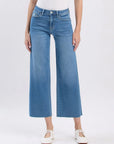 High Rise Crop Slim Wide Leg