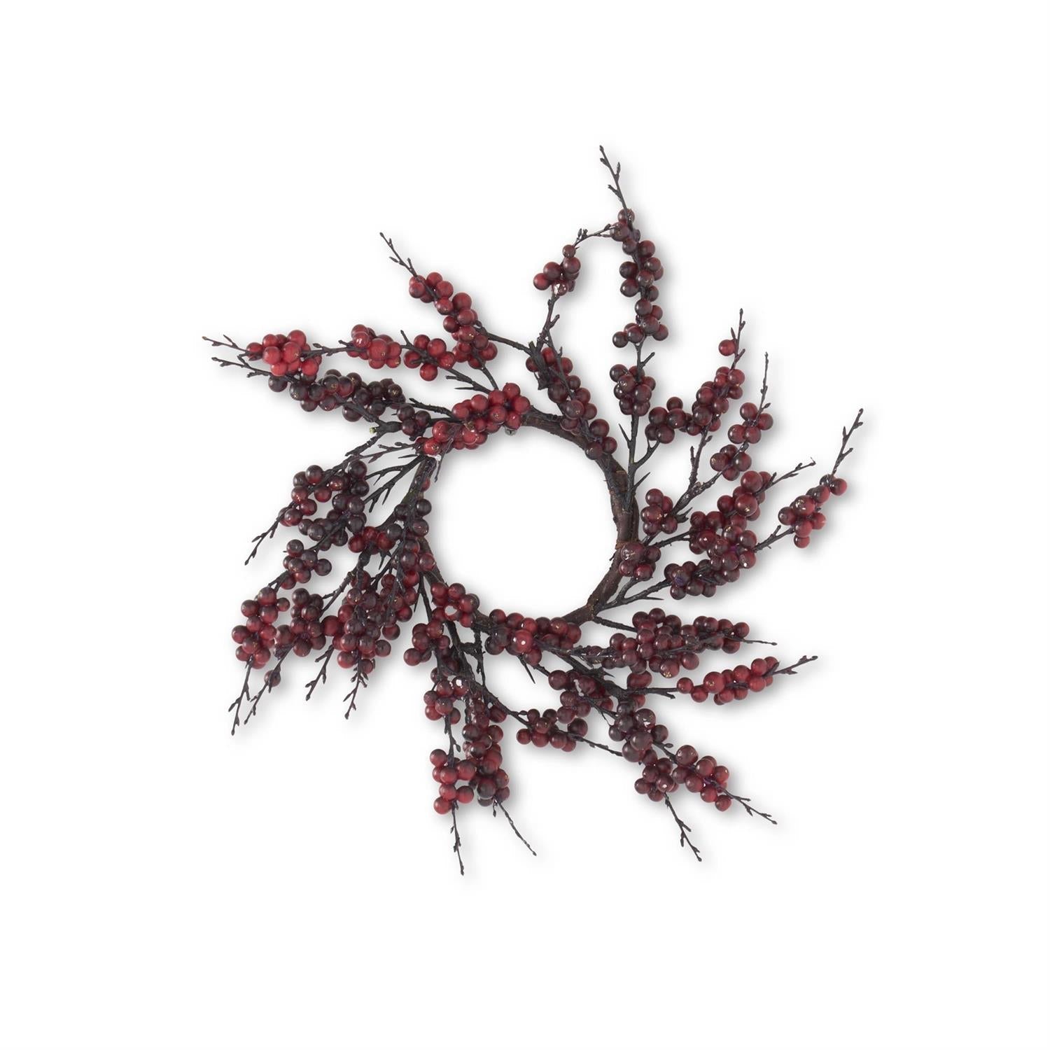 17 In Burgundy Berry Candle Ring - Chatsworth Boutique