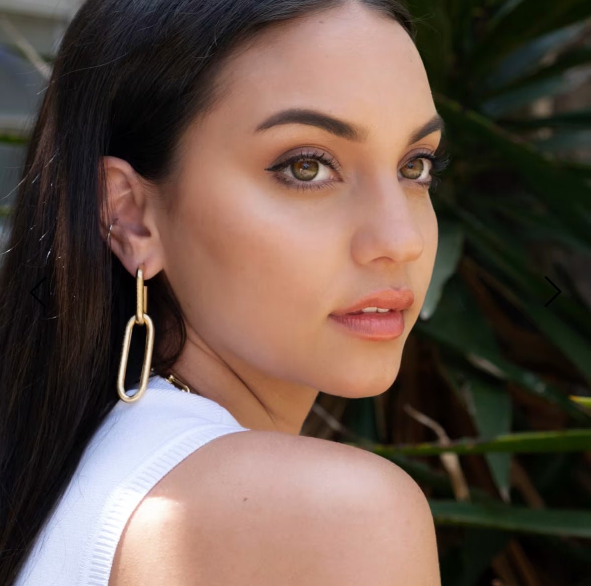 18K Drop Paperclip Earrings - Chatsworth Boutique