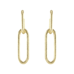 18K Drop Paperclip Earrings - Chatsworth Boutique