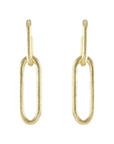 18K Drop Paperclip Earrings - Chatsworth Boutique