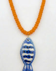 Blue Tropical Fish Necklace