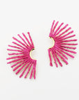 Pink Raffia Fan 