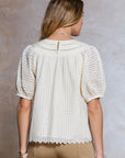 Eyelet Embroidered Blouse
