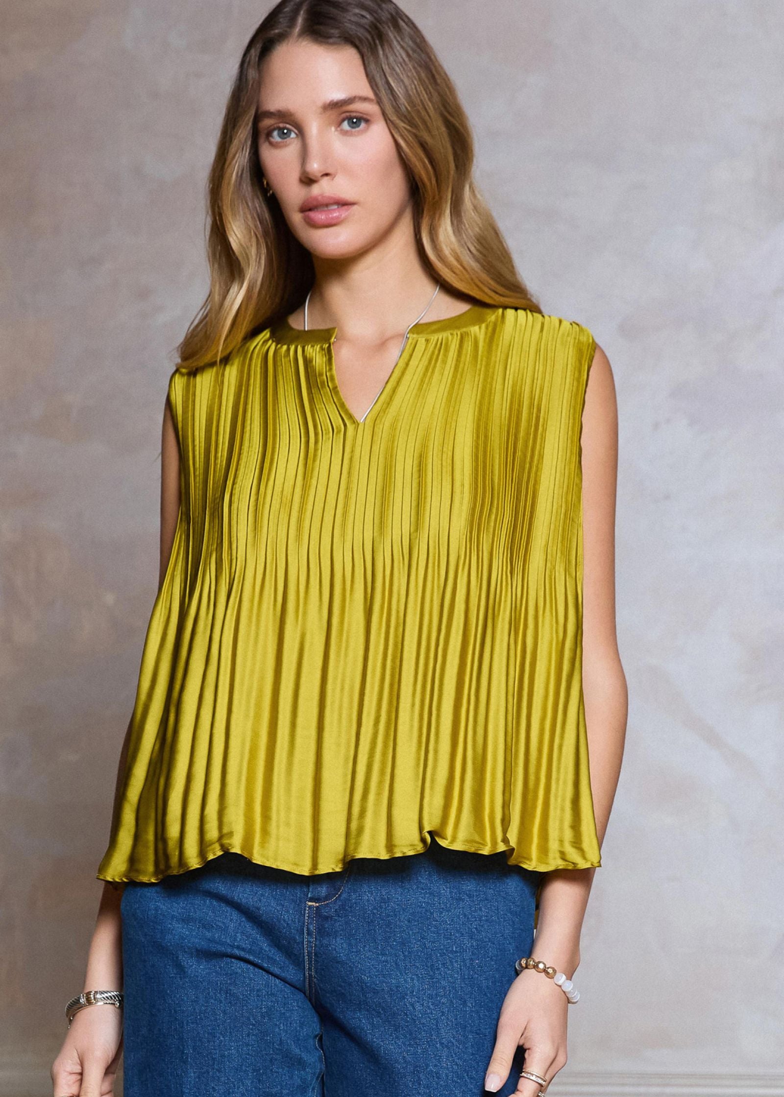 Crinkle Blouse Yellow