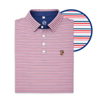 Independence Polo, Red and Navy Stripe - Caddie