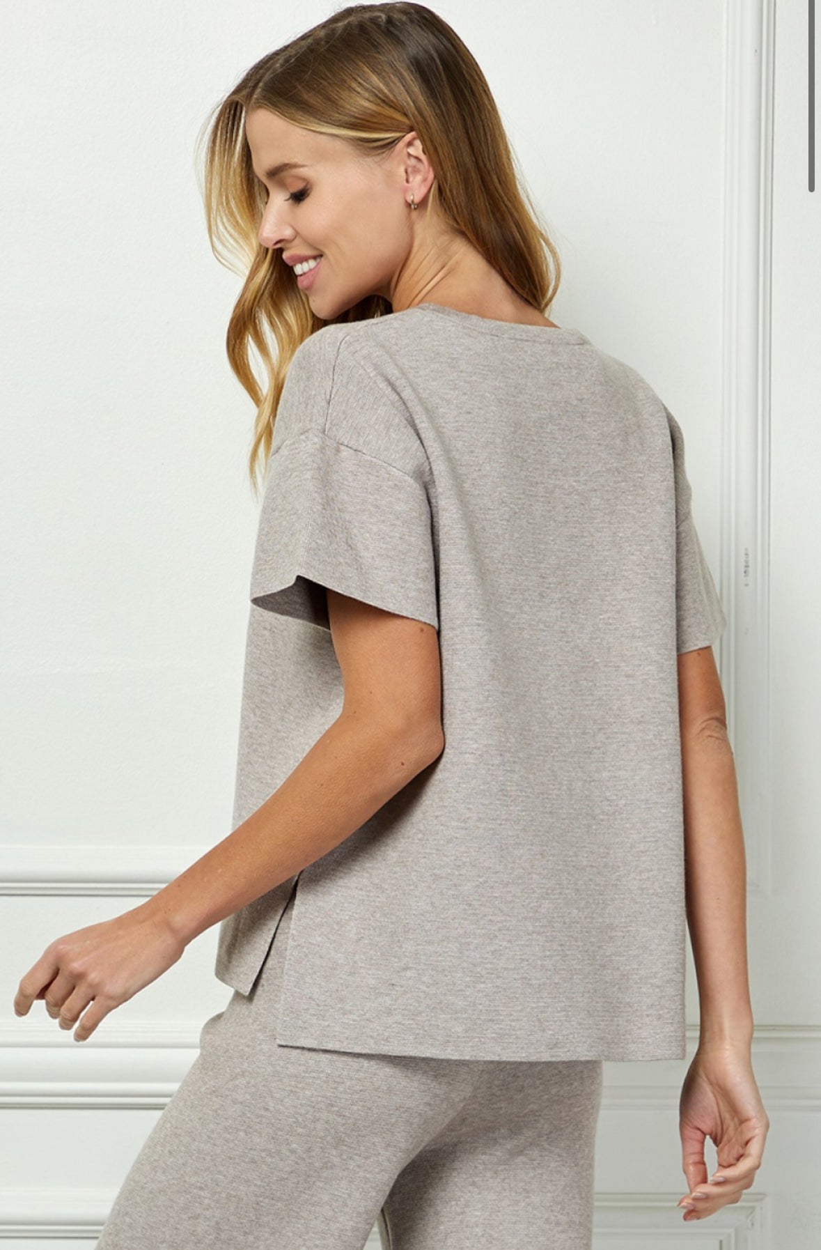 Short Sleeve Sweater Top