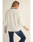 Embroidery Accent Shirt