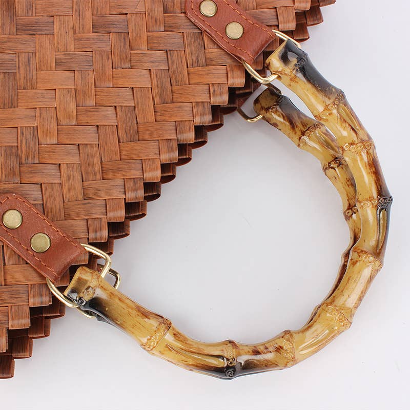 Woven Bamboo Tote - EmberLoom