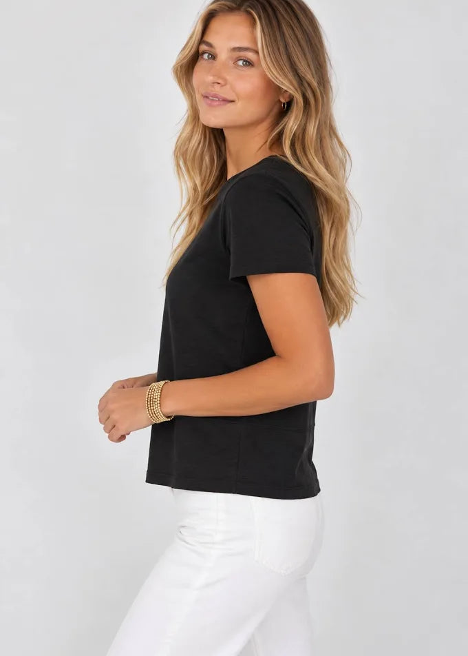 Celia Perfect Length Tee S/S Black