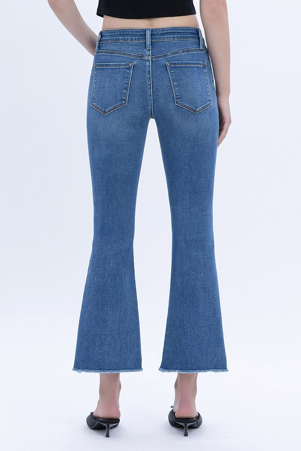 Mid Rise Crop Flare