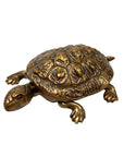Antiqued Brass Turtle Box Tabletop Desk Decor | Home accents