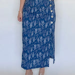 Button Detail Fish Skirt - THML