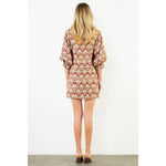 Long Sleeve Pattern Button Down Dress - Chatsworth Boutique
