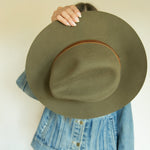 Lux Hat, Olive, Rivet Detail - Wyeth