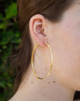 18K Aros Hoop Earrings
