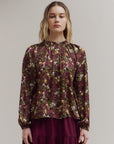 Floral Satin Blouse
