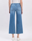 High Rise Crop Slim Wide Leg