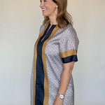 Silky Stripe Detail Maxi, Detail - THML