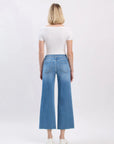 High Rise Crop Slim Wide Leg