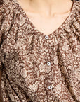 Naomi Blouse Cocoa Floral