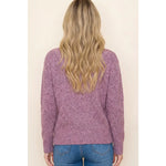 Berry Ribbed Sweater, Styled - Stoccato