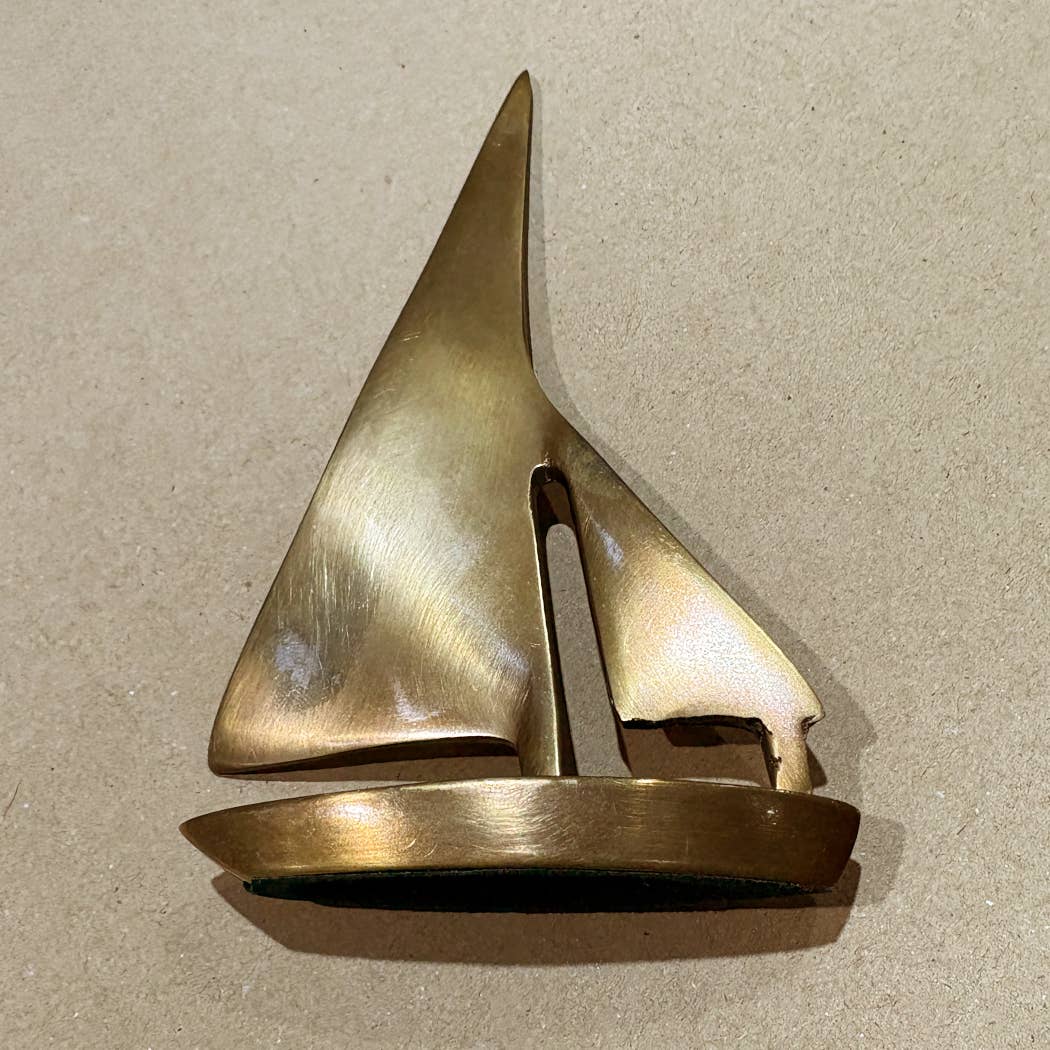 Antiqued Brass Sailboat