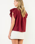 Flutter Sleeve Blouse