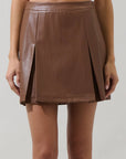 Anisa Leather Skirt