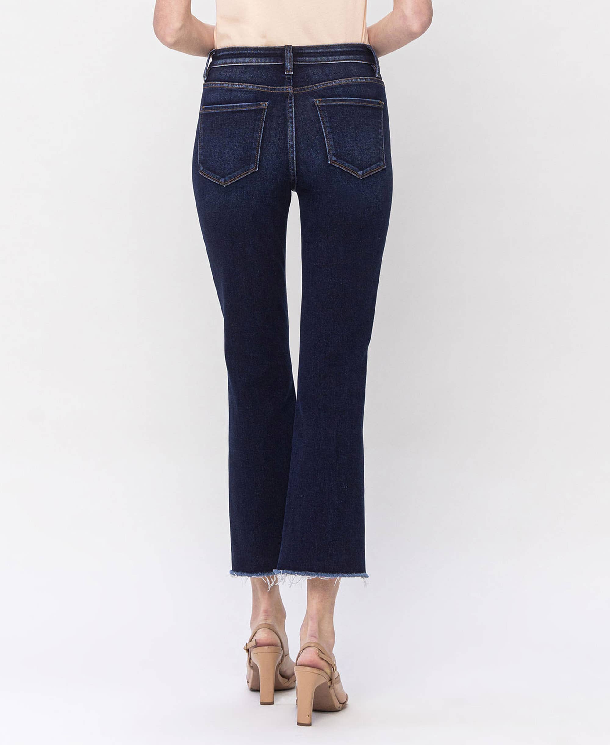 RAW STEP HEM CROP FLARE