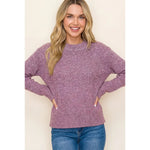 Berry Ribbed Sweater - Stoccato
