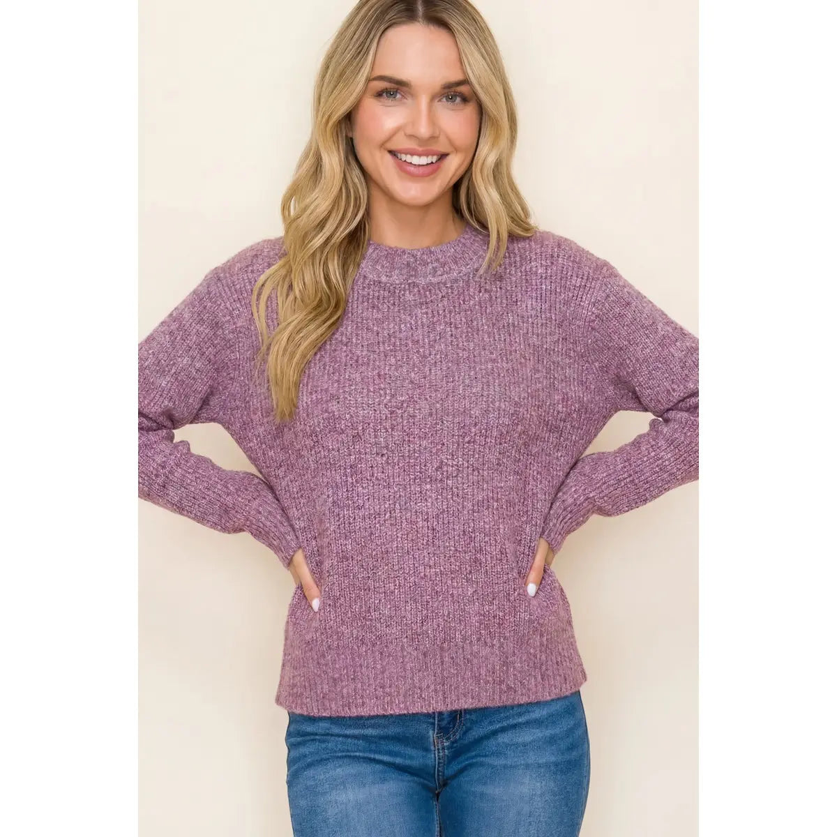 Berry Ribbed Sweater - Stoccato
