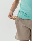 Youth Athletic Short Heather Khaki