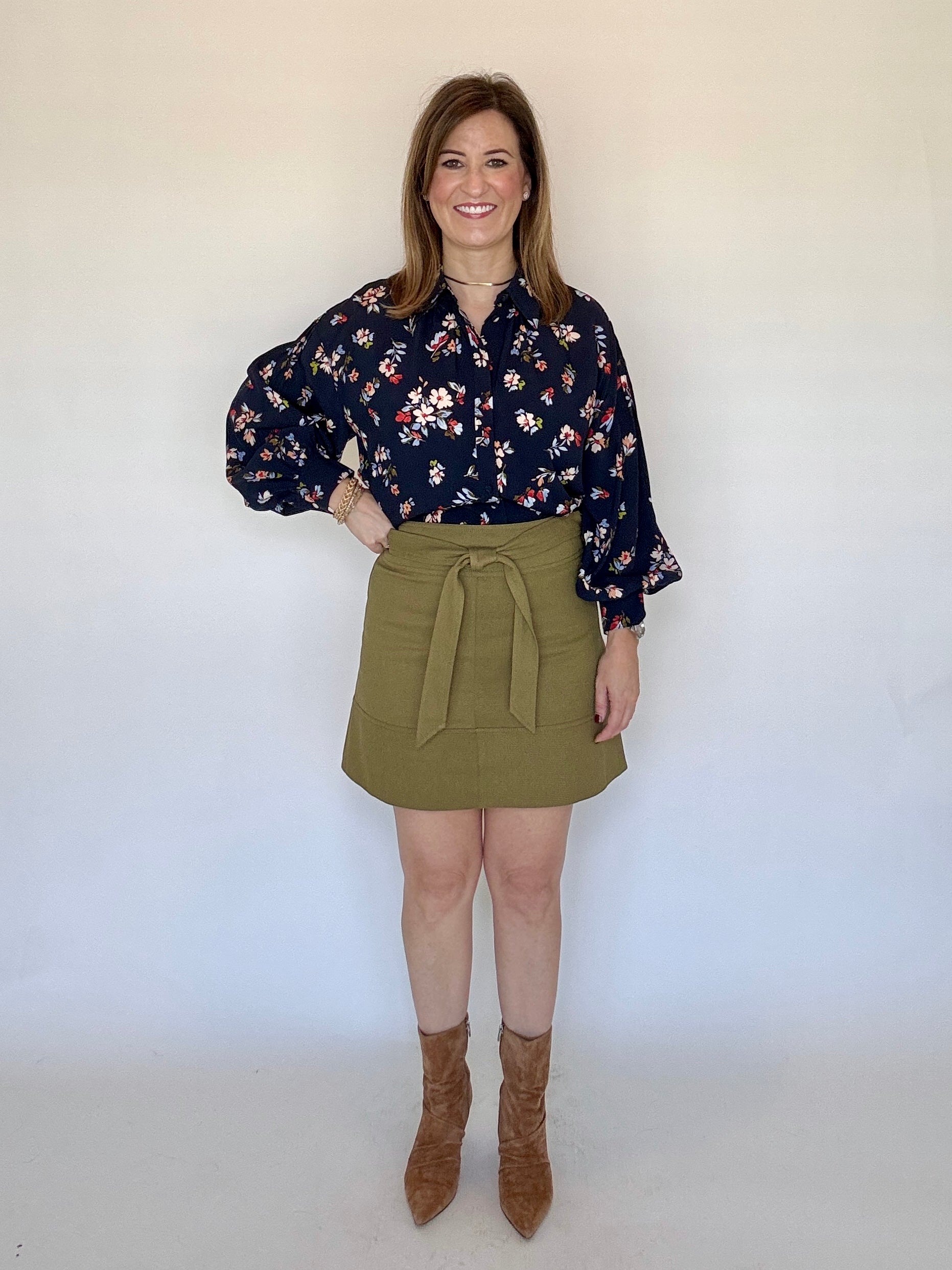 Jordan Skirt, Olive - LaRoque