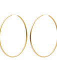 18K Aros Hoop Earrings