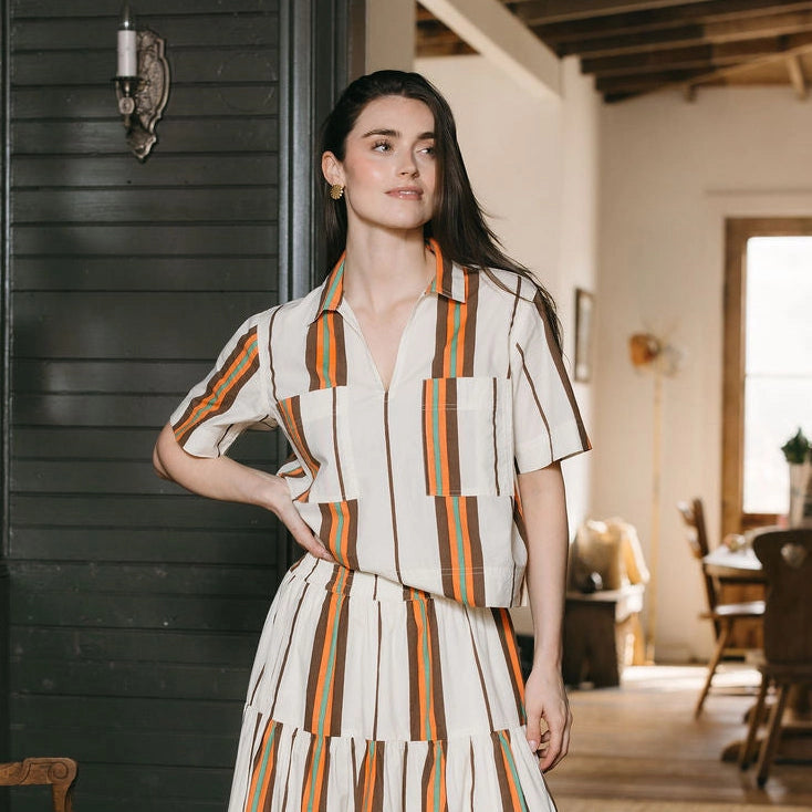 Vintage Stripe Colette Skirt, Styled - Sunshine Tienda