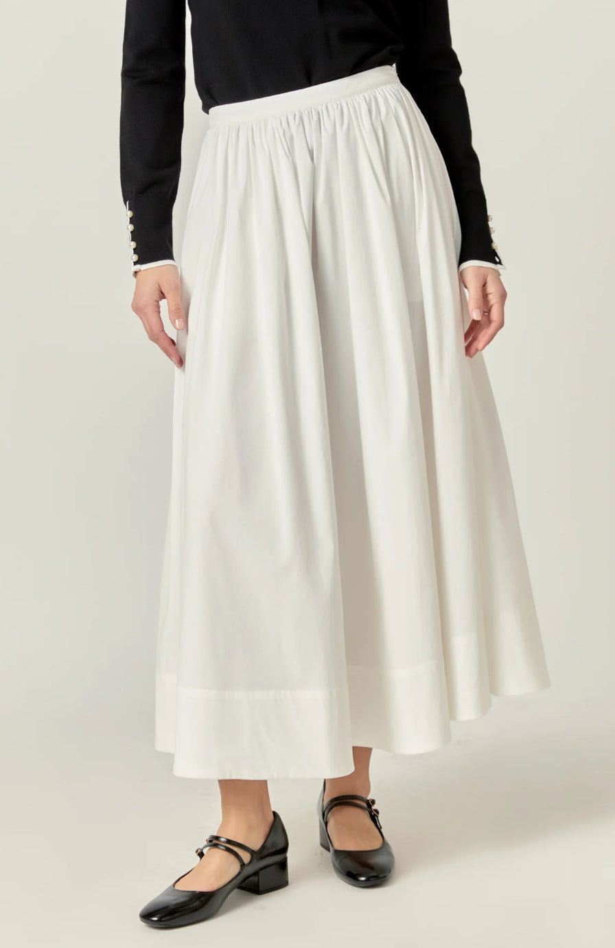 Flared Midi Skirt