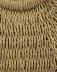 Straw Tote Ring Handle Bag