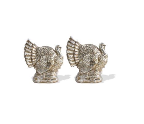 9 In. Silver Plated Turkey - Chatsworth Boutique