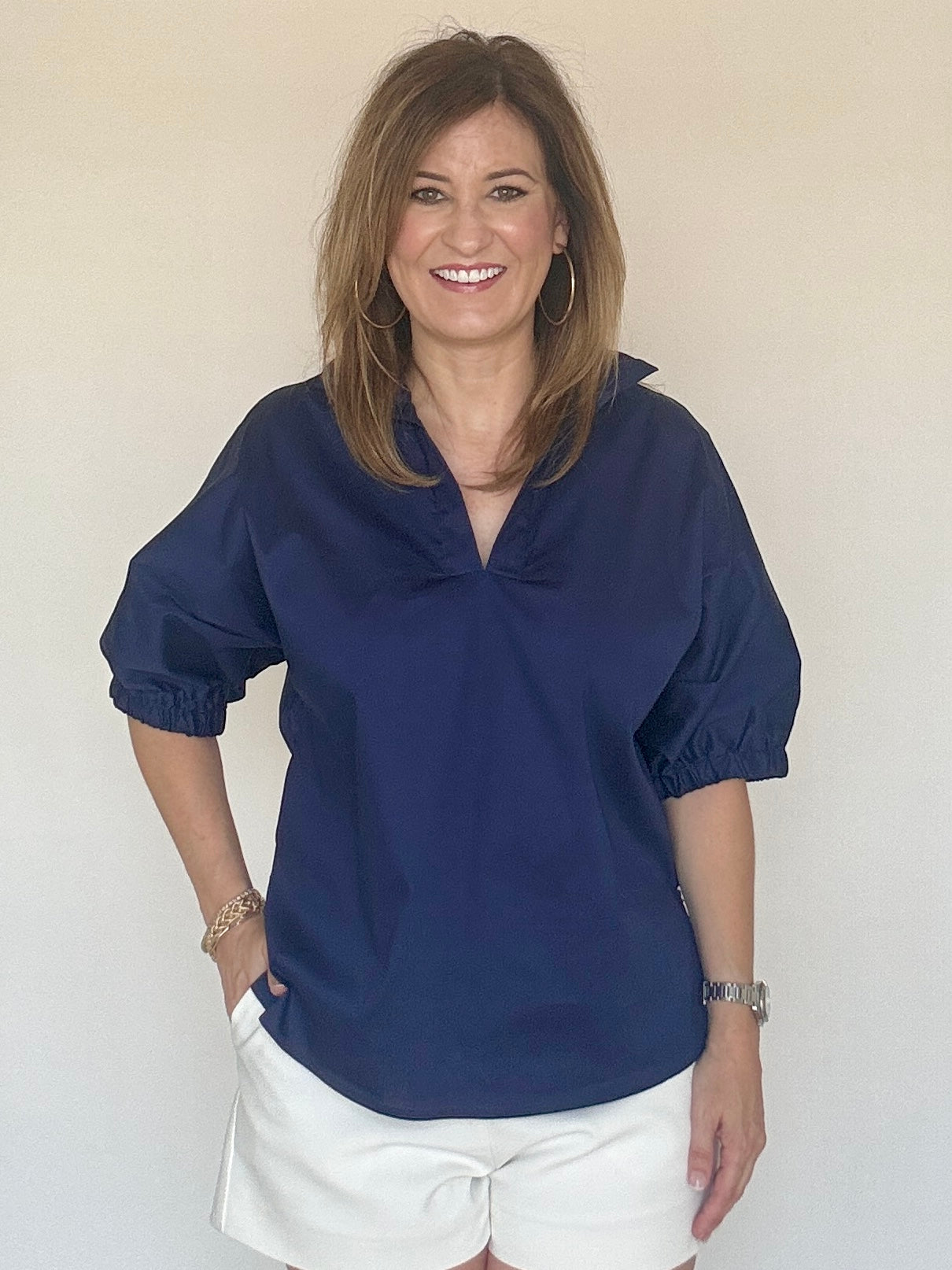 Sloan Blouse Navy