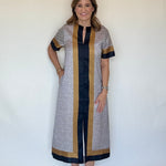 Silky Stripe Detail Maxi - THML