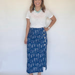 Button Detail Fish Skirt - THML