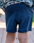 Youth Athletic Short Heather Navy