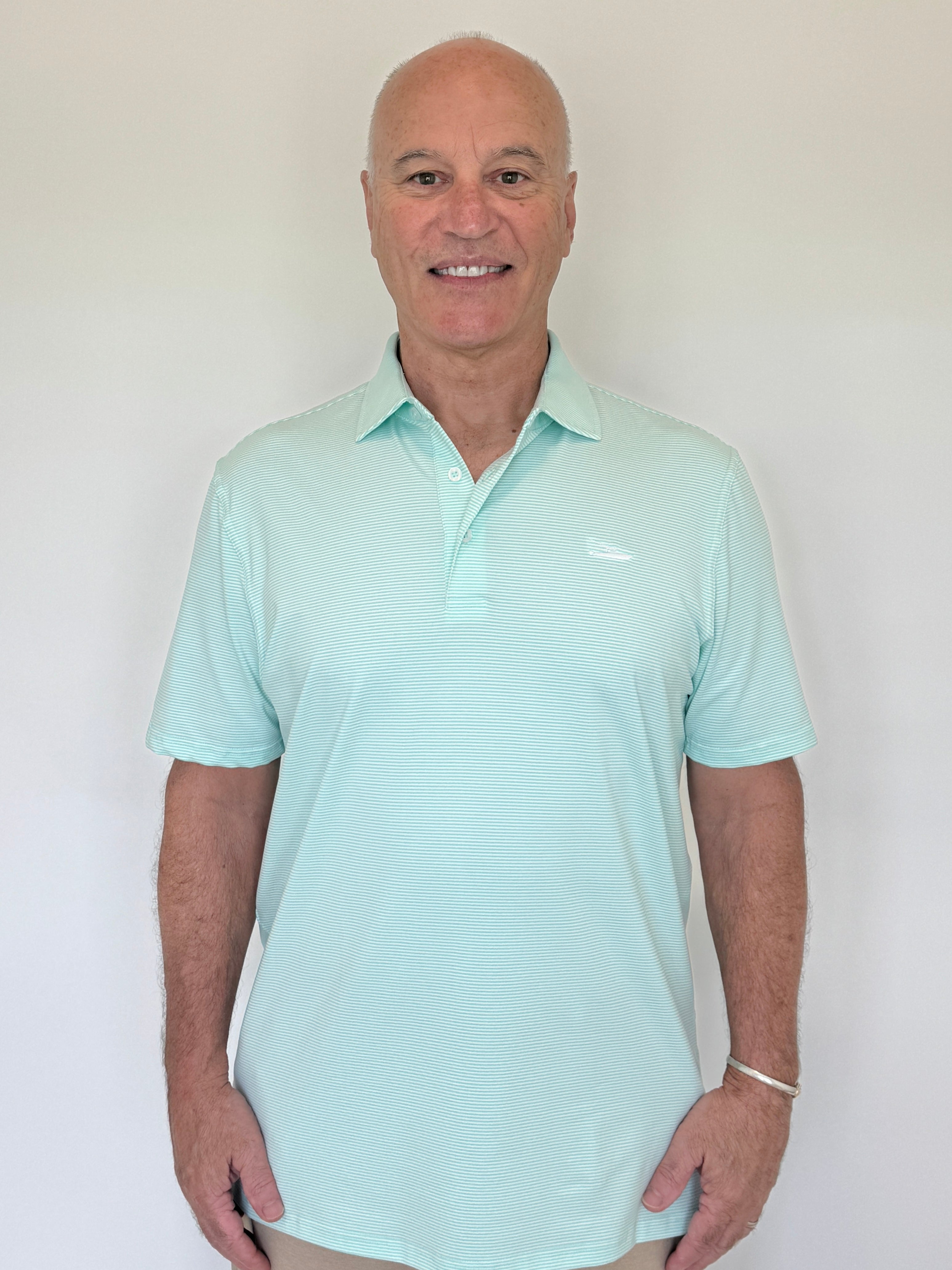 Outrigger Polo Imperial Aqua Stripe