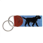 Black Labrador  Embroidered Key Fob - Chatsworth Boutique