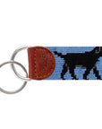 Black Labrador  Embroidered Key Fob - Chatsworth Boutique